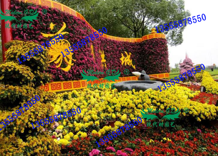 沈陽五色草立體花壇施工流程